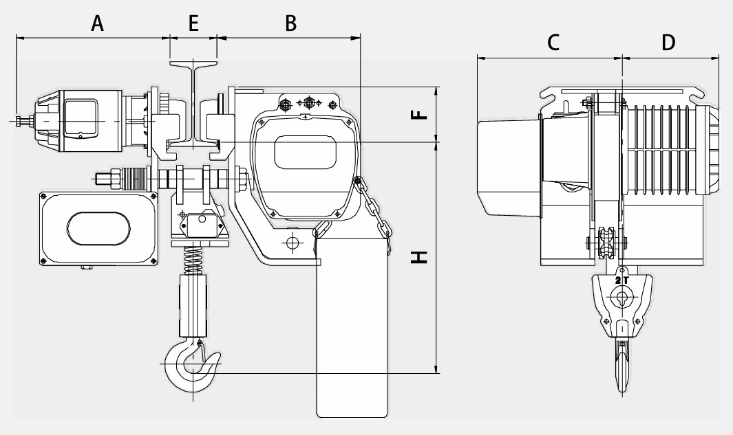 【永昇】三相電 超短型 電動鏈條吊車 0.5噸~2.8噸(免竣工檢查)